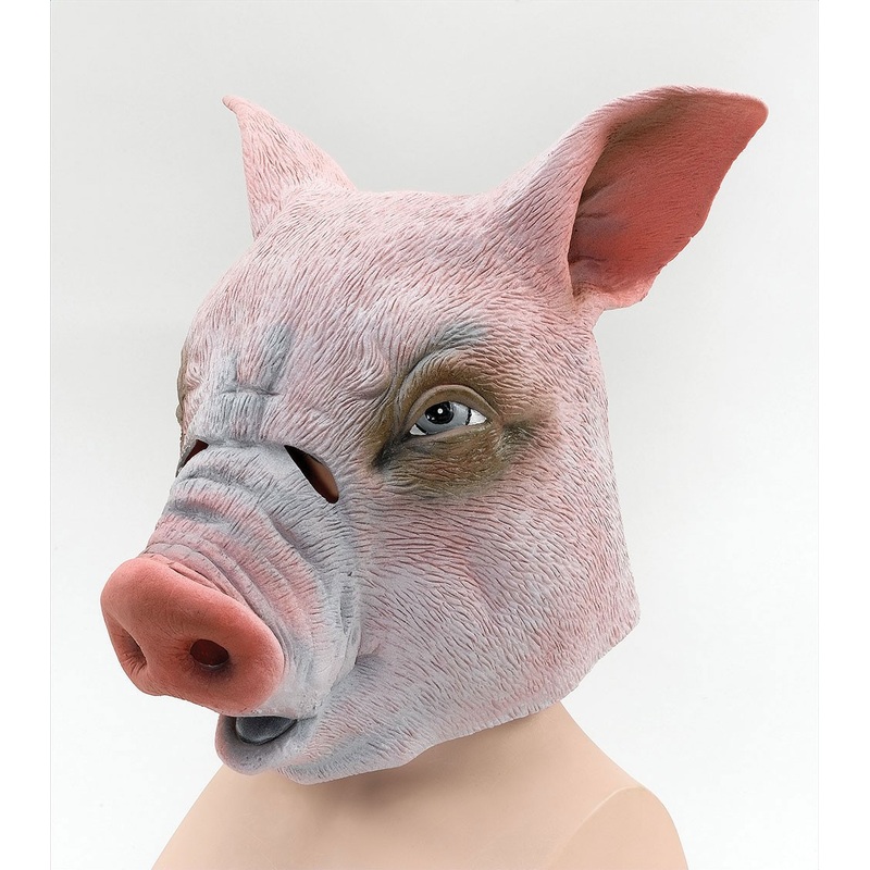 Pig head full face mask