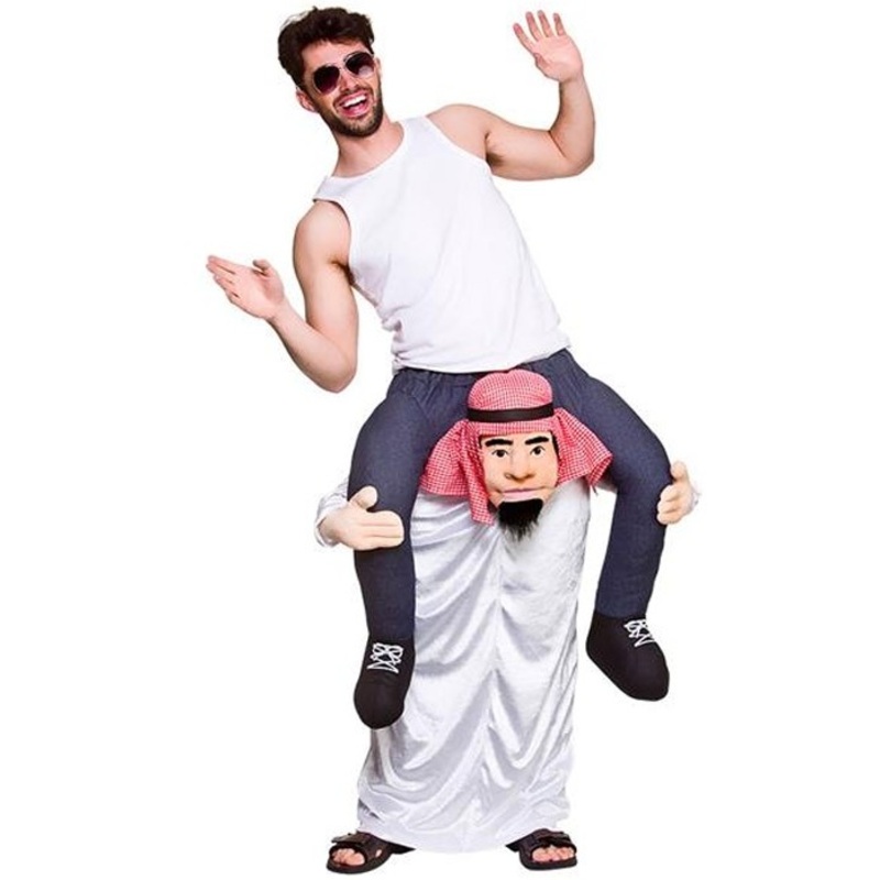 Piggyback Sheikh costume for adults