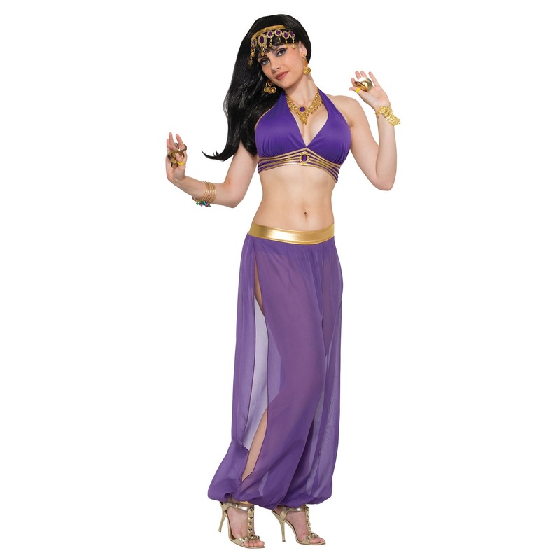 Purple ladies harem pants