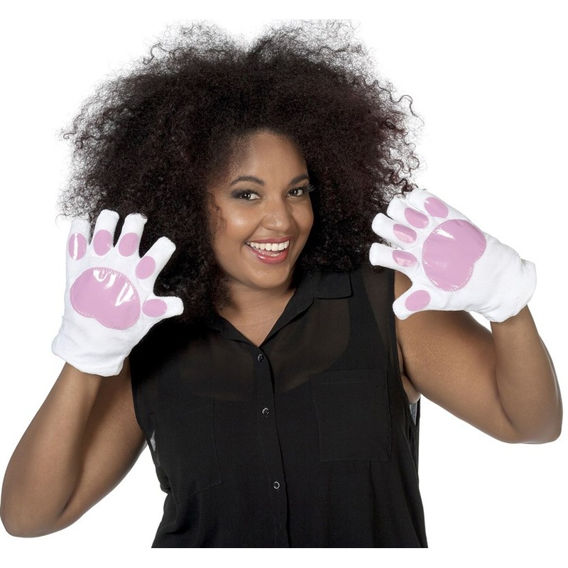 White bunny paws for adults