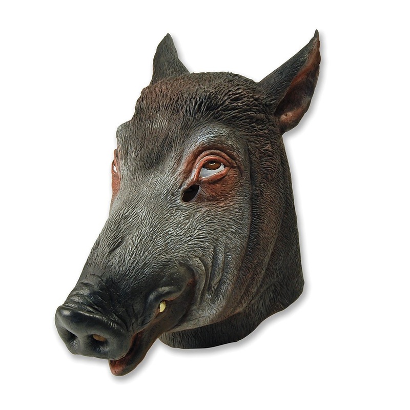 Black wild boar mask