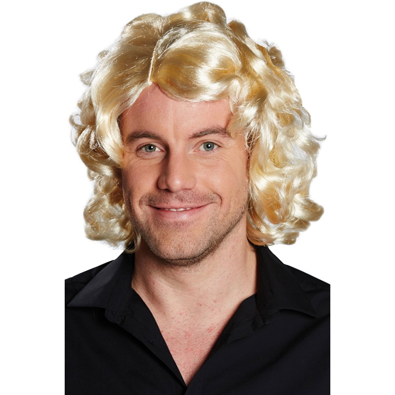Blonde wig with curls