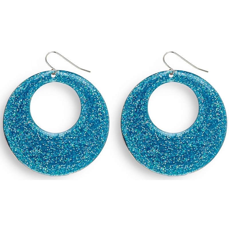 Blue Carmea glitter earrings