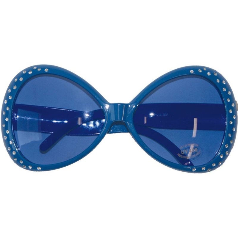 Blue diamond party glasses