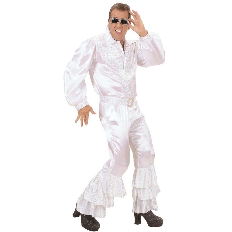 Disco King Satin Shirt With Sequins S