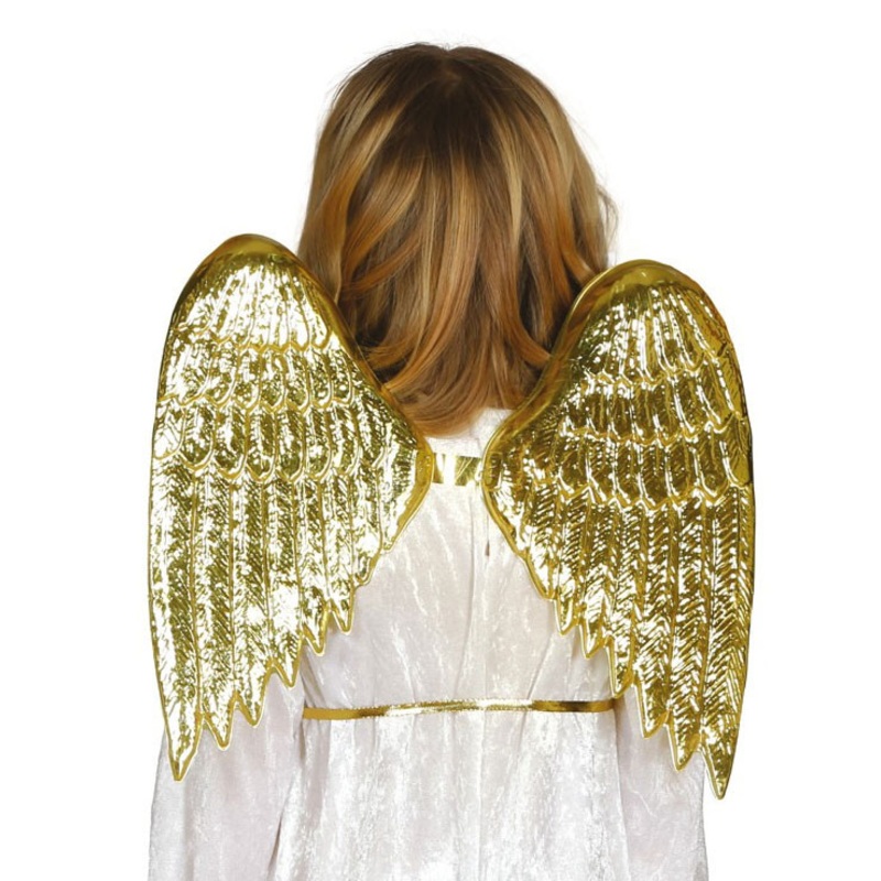 Golden angel wings for children 40cm 35cm