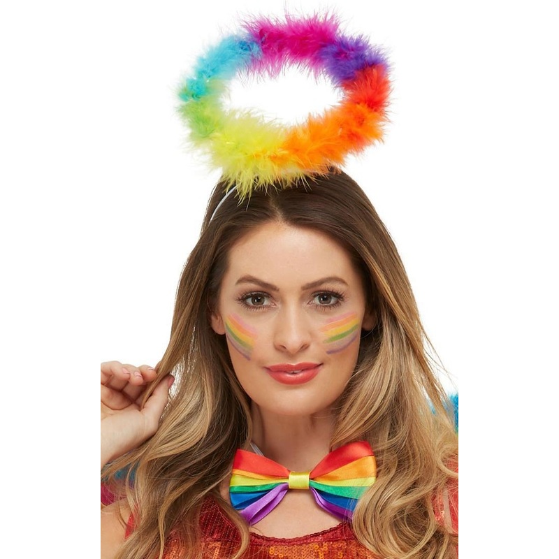 Rainbow angel halo