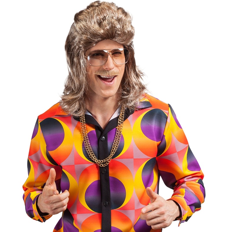 80s proll mullet men's wig