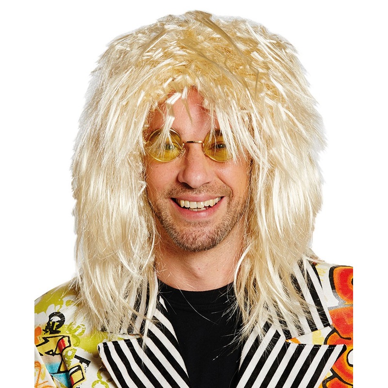 Blonde curly wig
