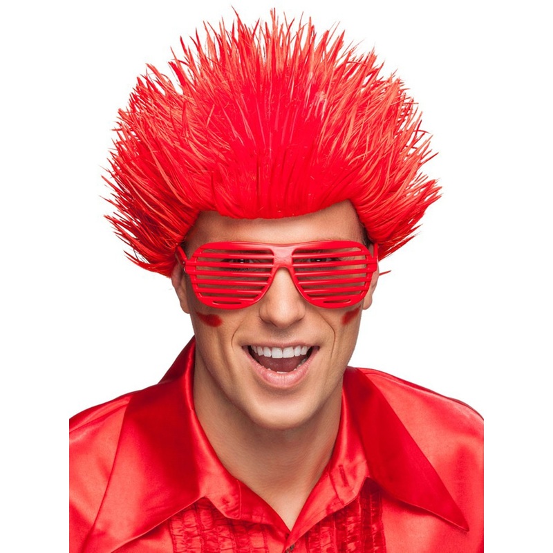 Crazy hedgehog wig red