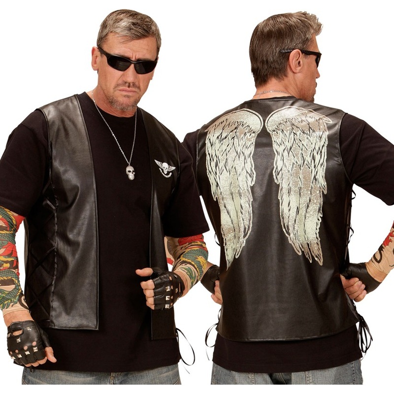 Dark rocker angel vest M-L