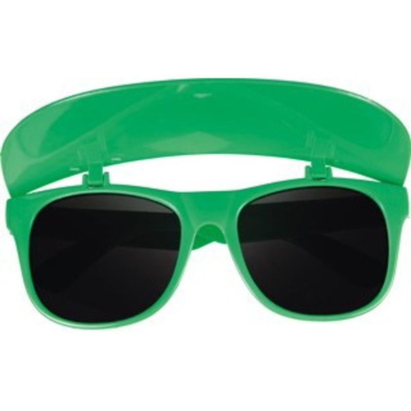 Green cap glasses