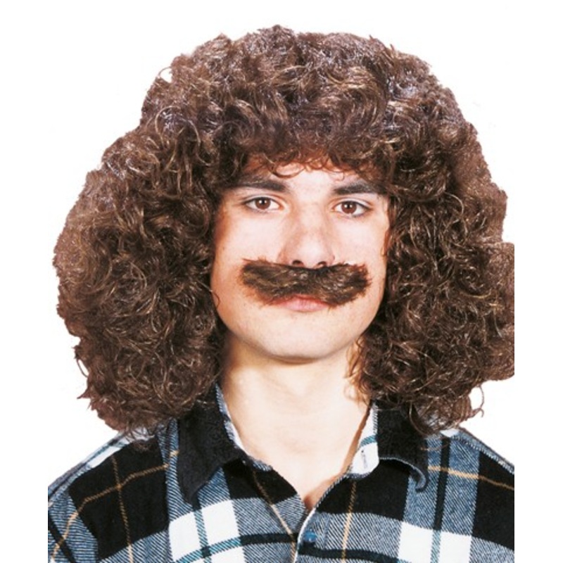 Ludwig Locke curly wig with beard