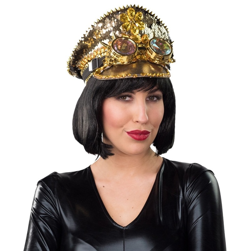 Magnificent gold jewelery peaked cap