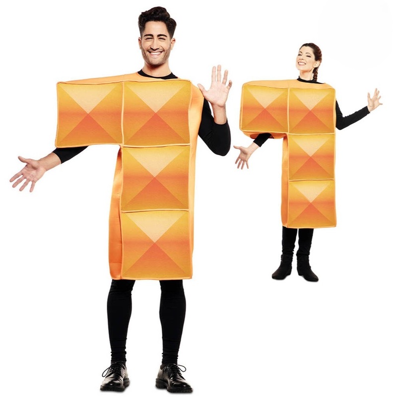 Tetrimino orange L costume in M/L
