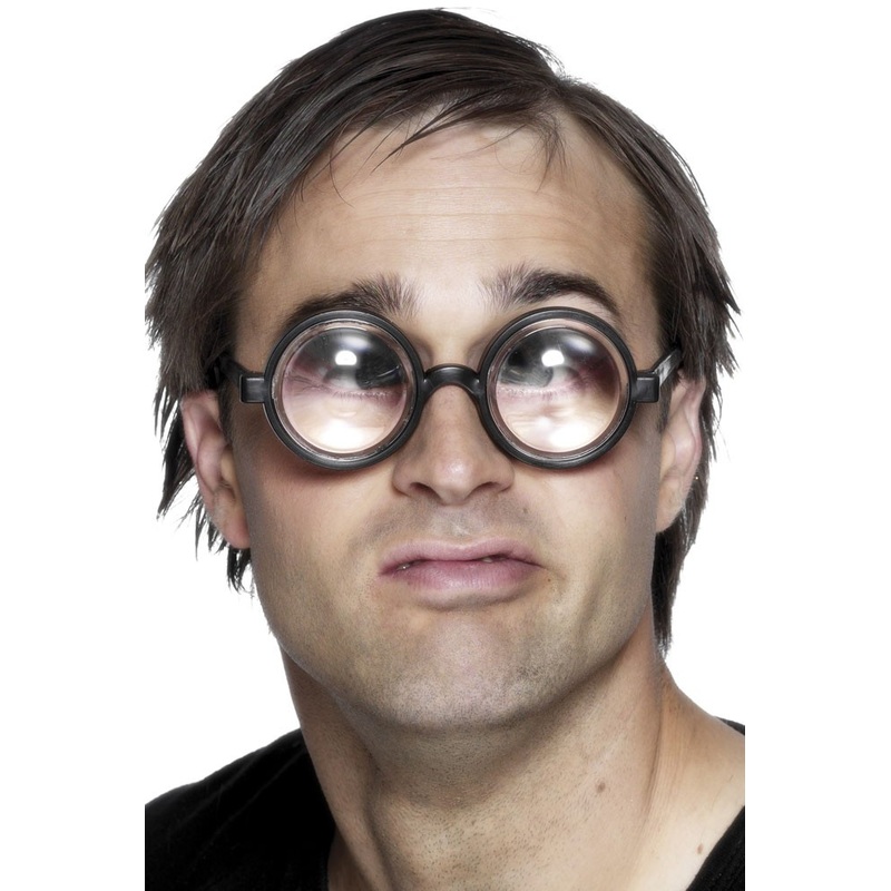 Thick nerd horn-rimmed glasses