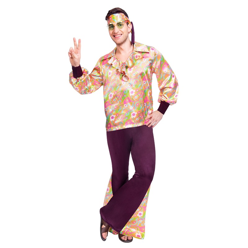 60s hippie Johnny men's costume M-L