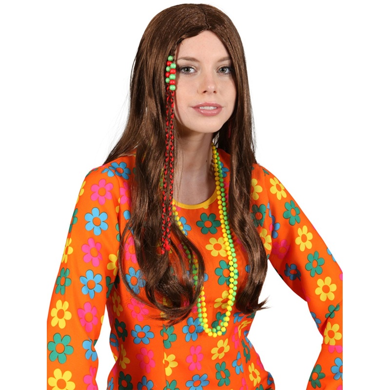 70s wig with braided strands