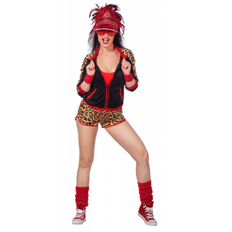 80s leopard ladies costume 36