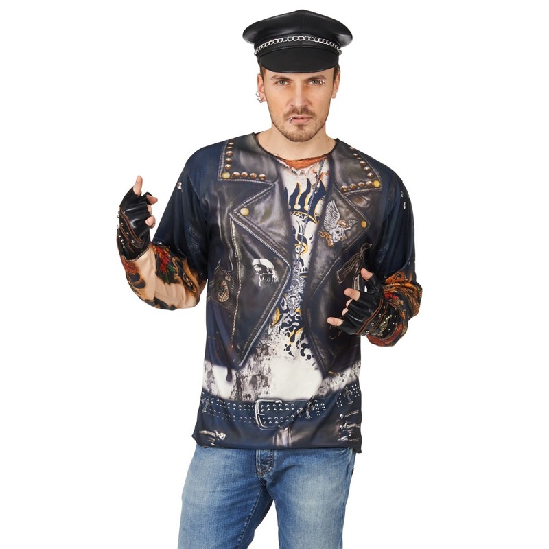 Biker Rocker 3D-Shirt for men M