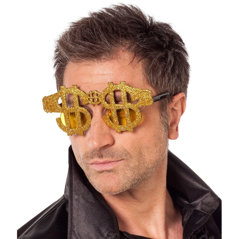 Bling Bling Dollar Glasses Gold