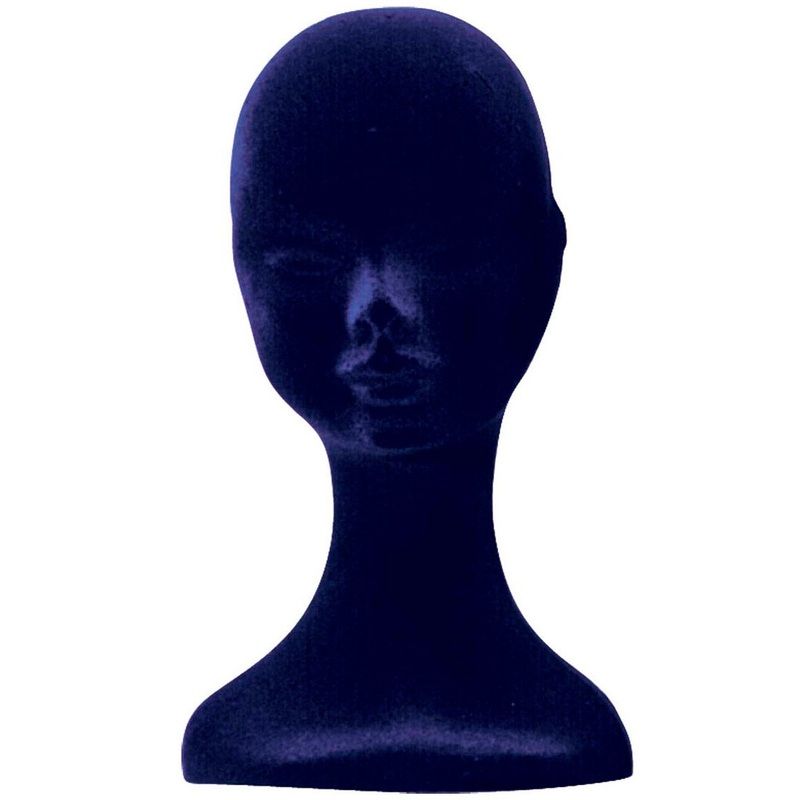 Blue wig head