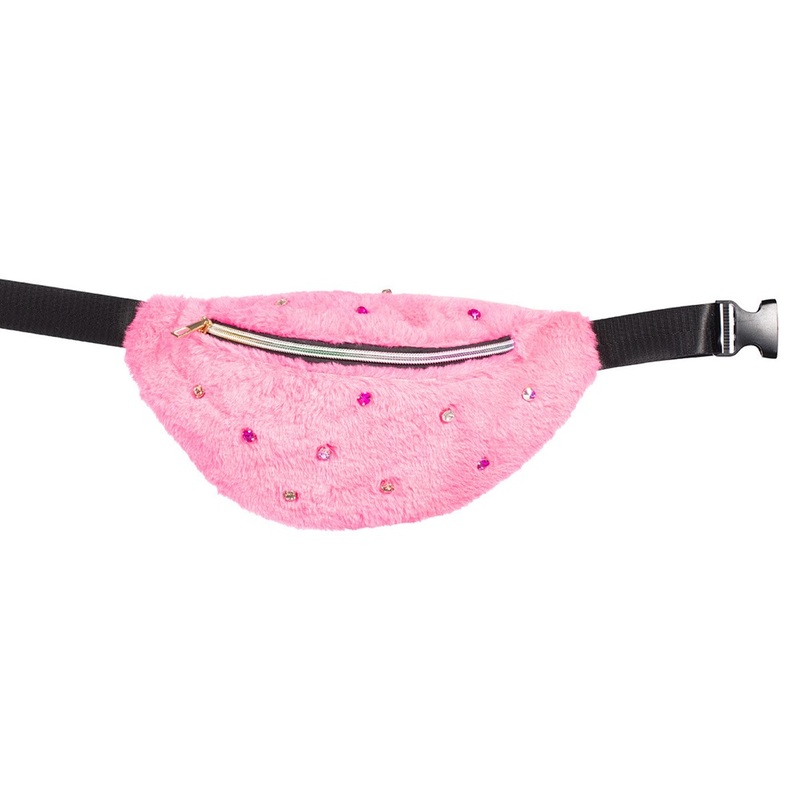Bum bag pink fur