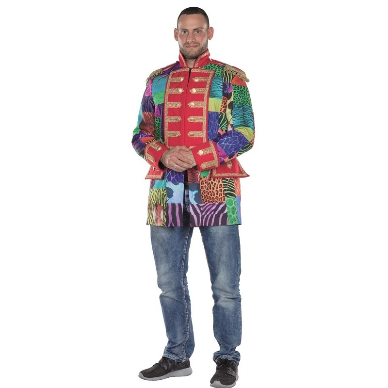Colorful patched tailcoat for men 50