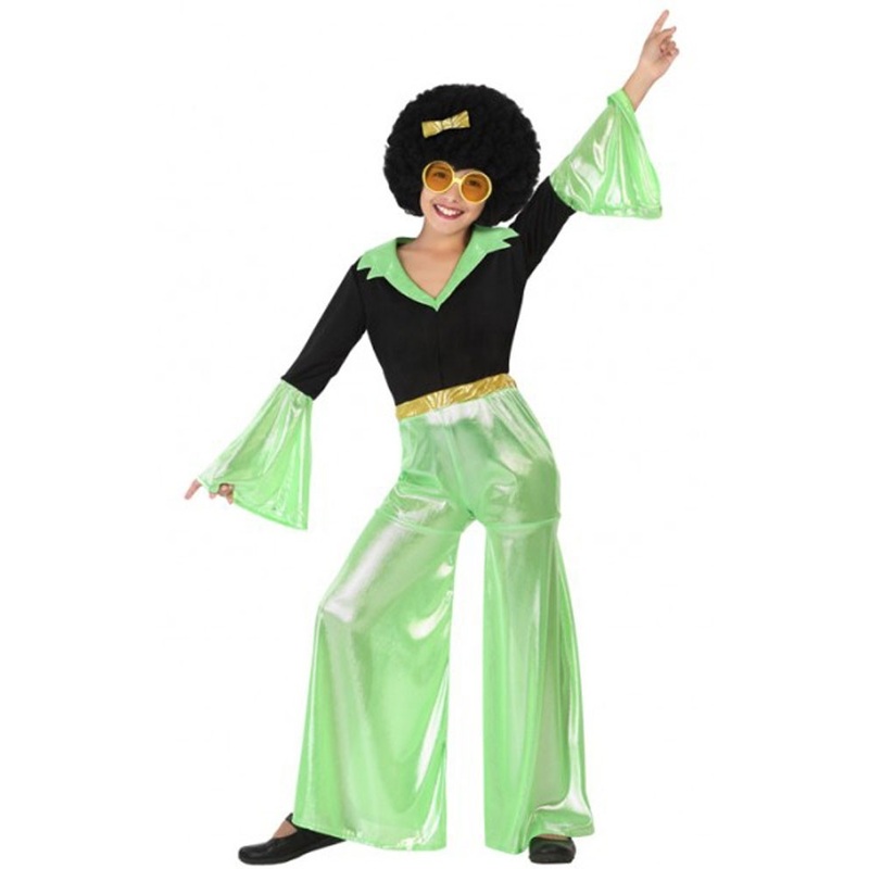 Disco party girl child costume
