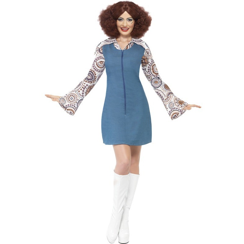Dove blue dance costume of the 70s S