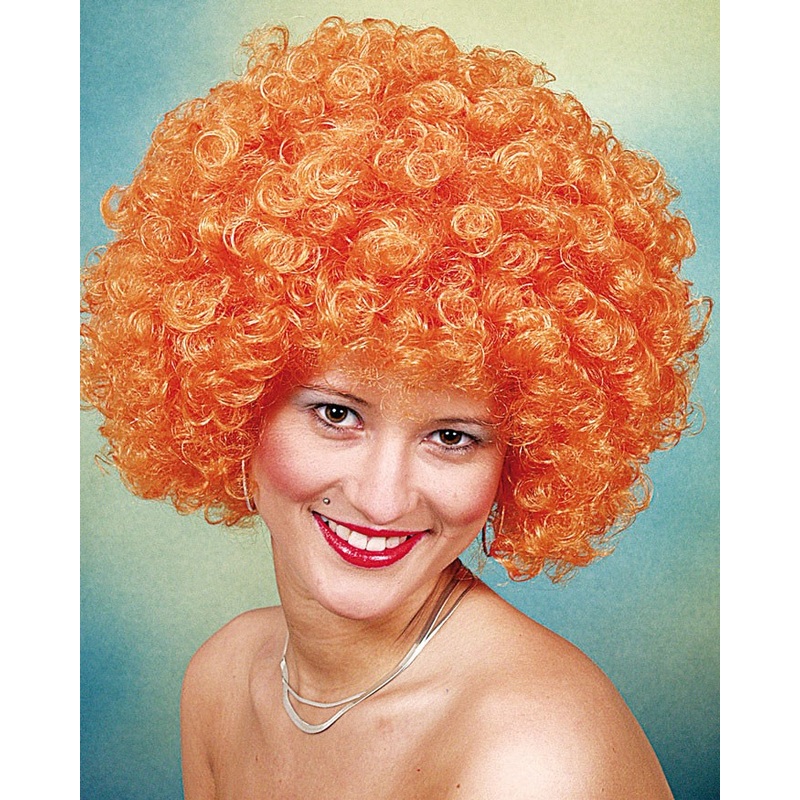 Fluffy Ory Curly Wig In Orange