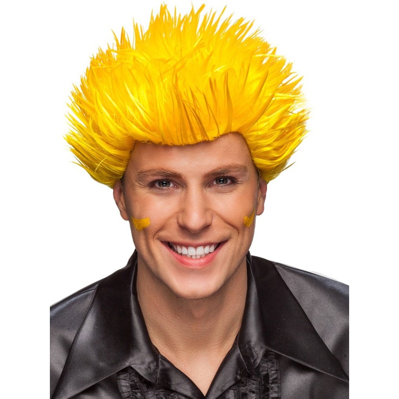 Hedgehog look wig yellow