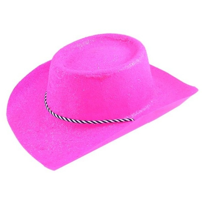 Neon pink cowboy hat rodeo