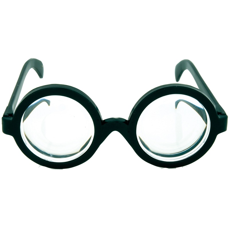 Nerd glasses with thick lenses