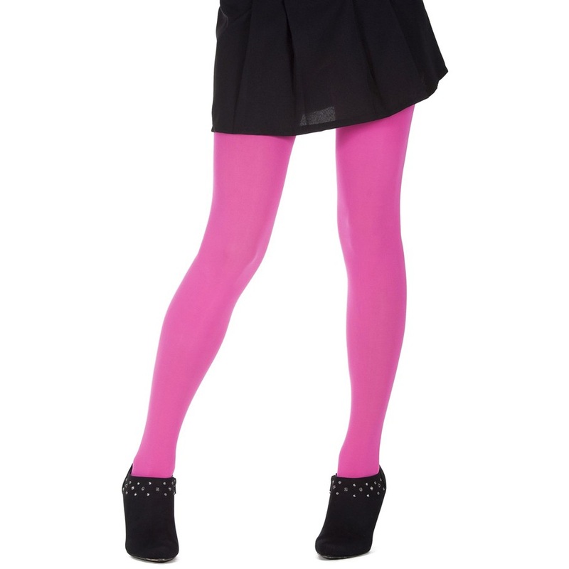 Pink neon tights 60 DEN