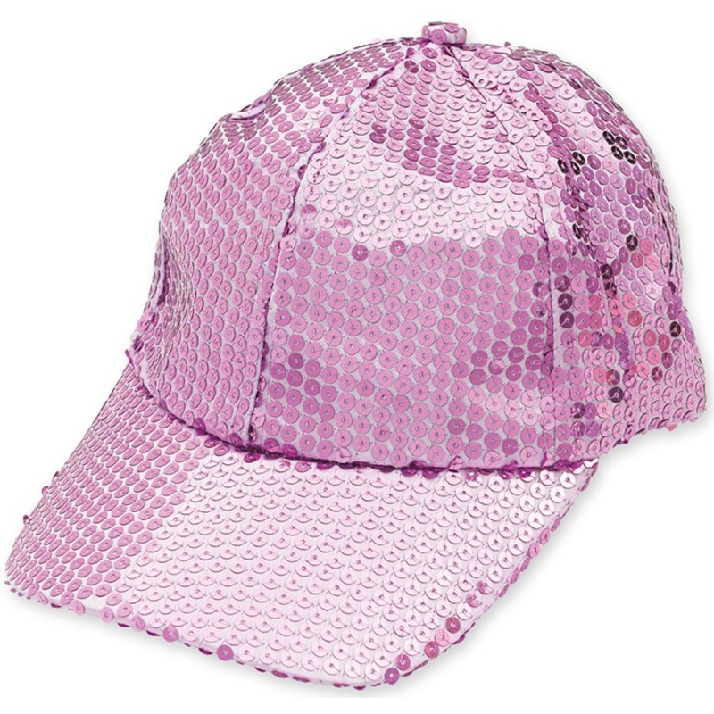Pink Pelippa sequin cap