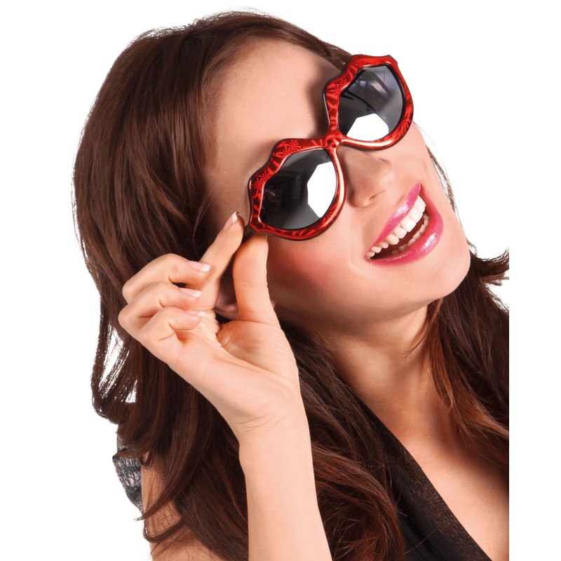 Red kissable glasses
