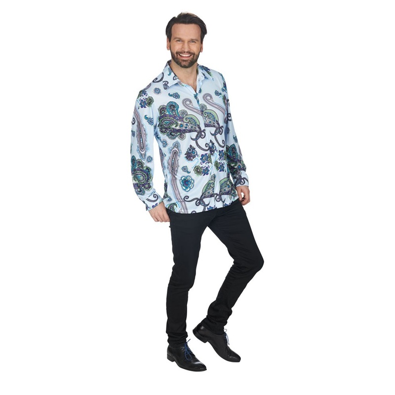 Retro hippie shirt for men 46-48