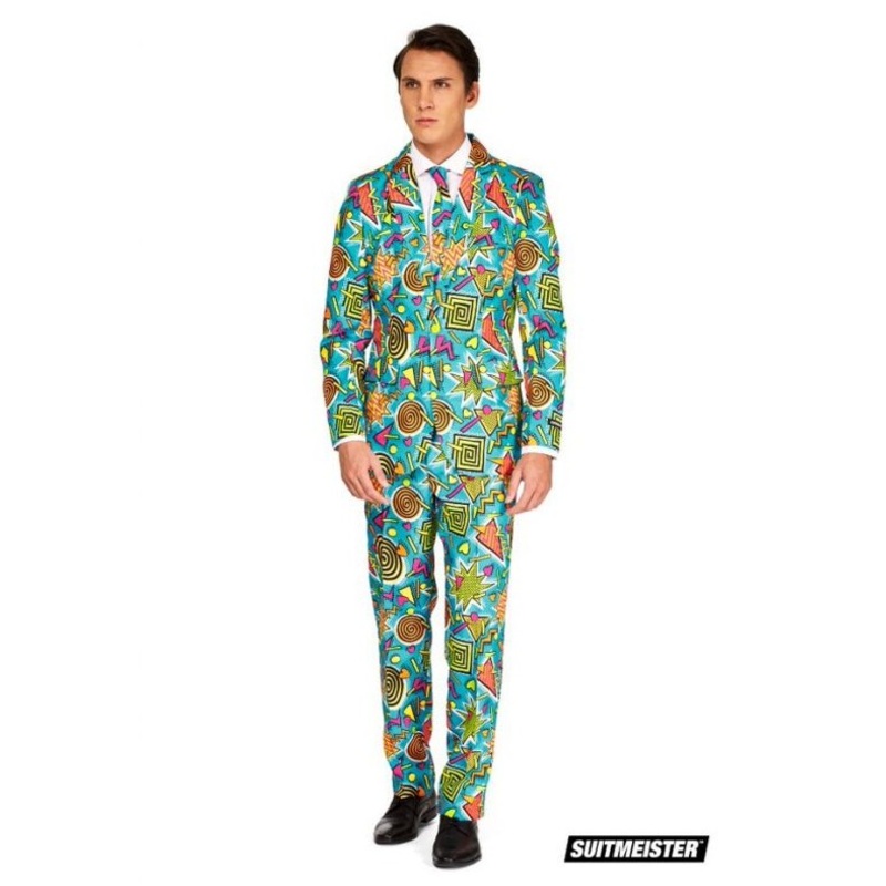 Suitmeister party suit retro blue 90s icons S