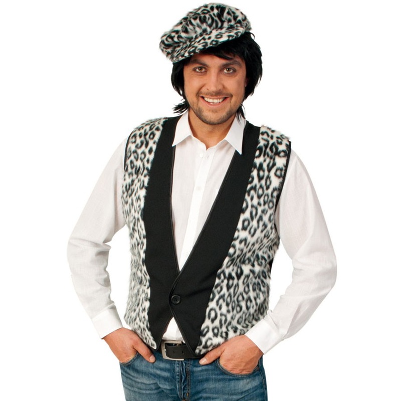 Vest for men leopard look S