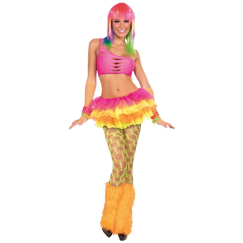 Yellow neon tights