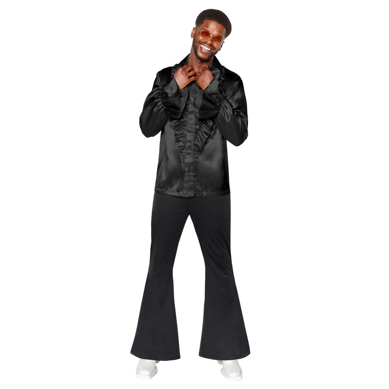 70s party bell bottoms black S