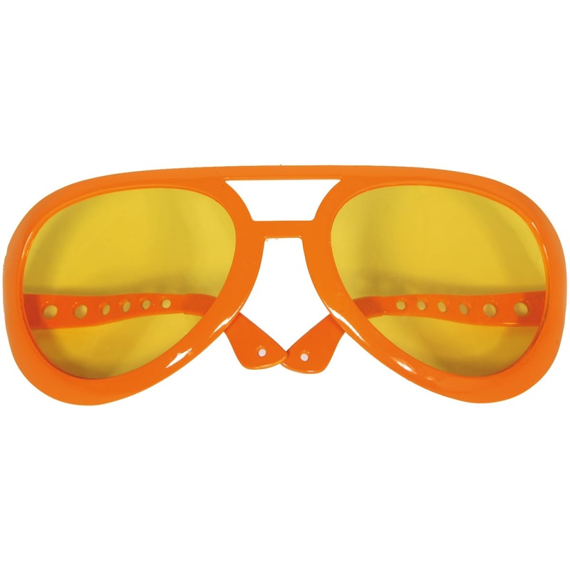 Bright orange hippie glasses Carlos