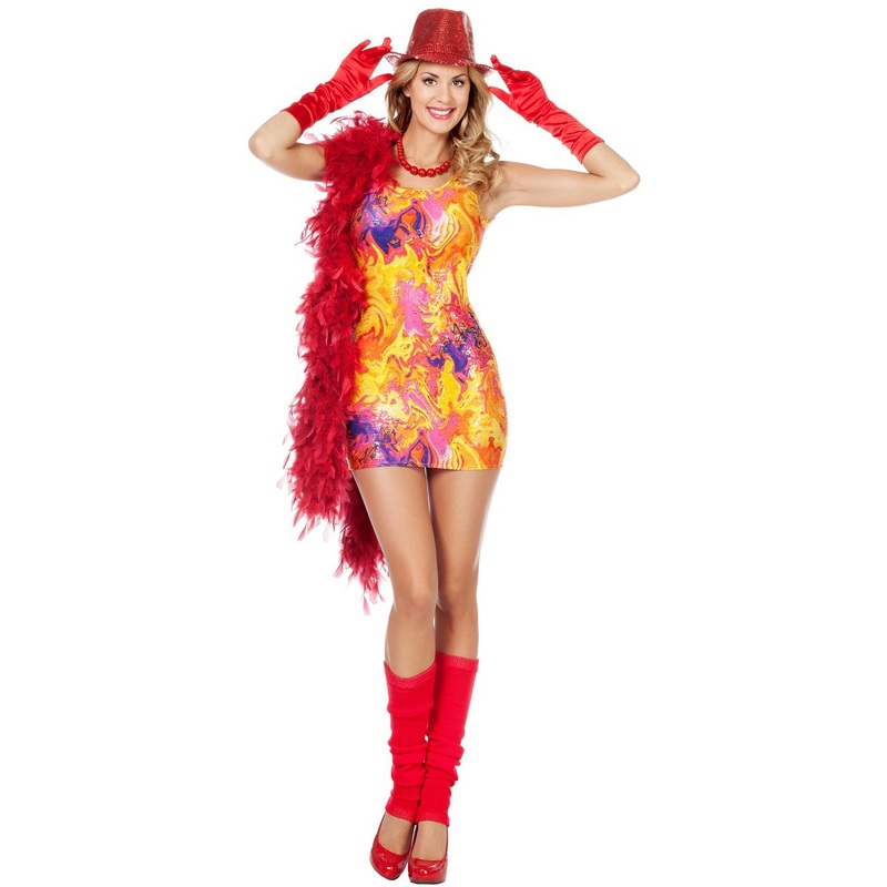 Colorful party fever 80s dress 34