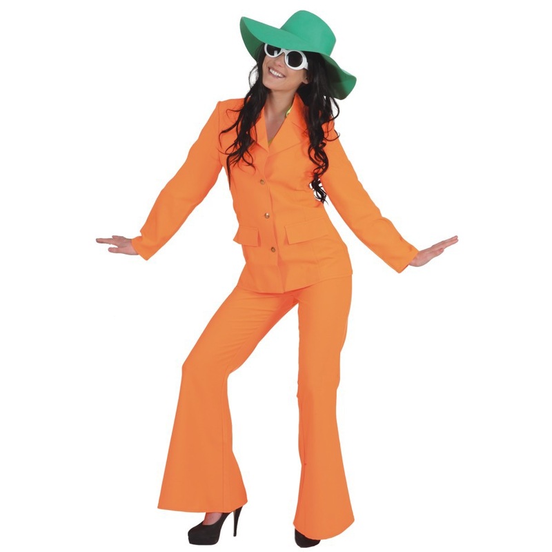 Disco queen suit neon orange 34