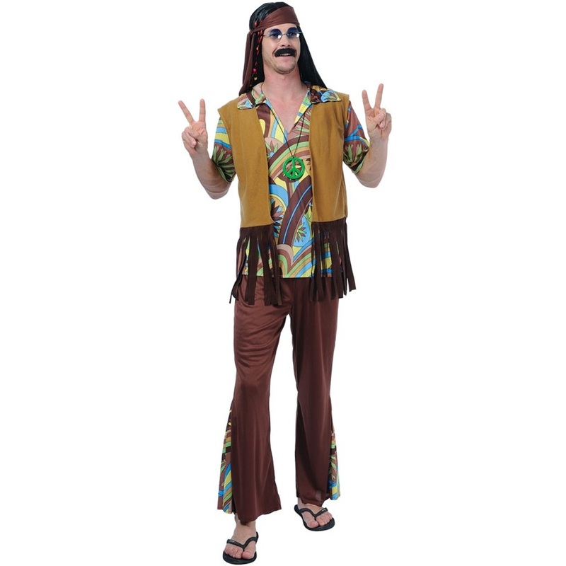 Floyd Webber classic hippie costume for men S