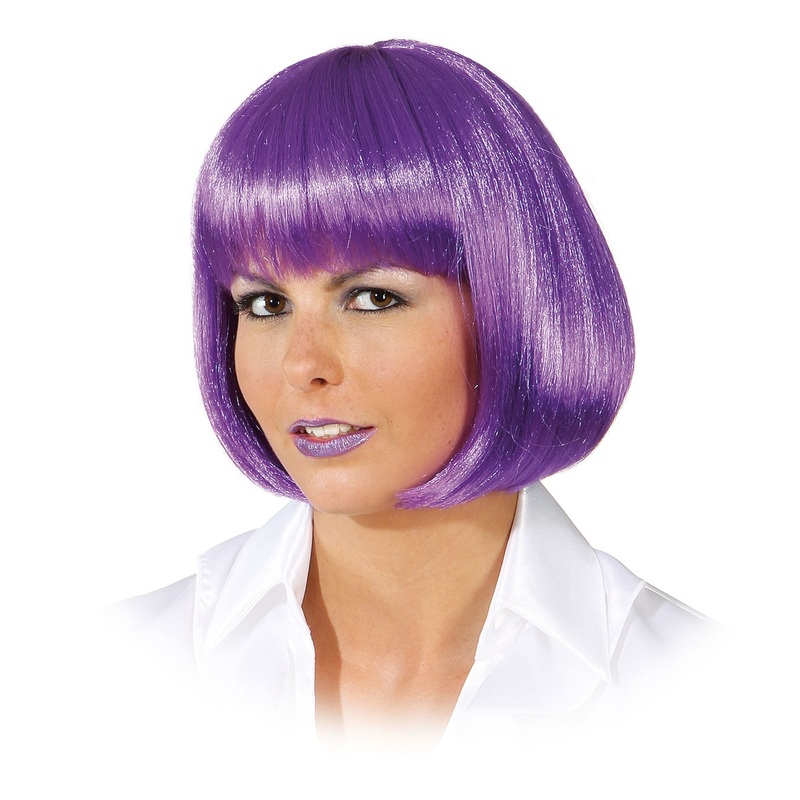 Lavender purple bob wig