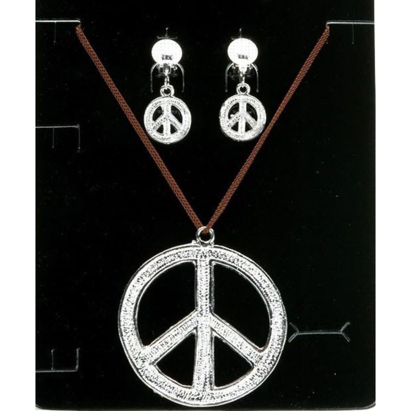 Peace sign jewelry set