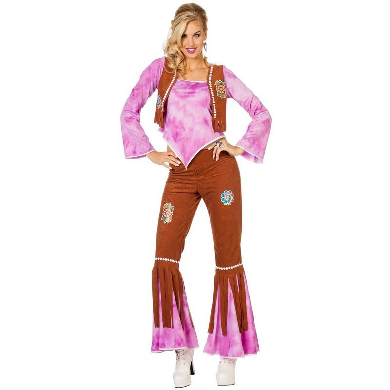 Pink batik look hippie ladies costume 34