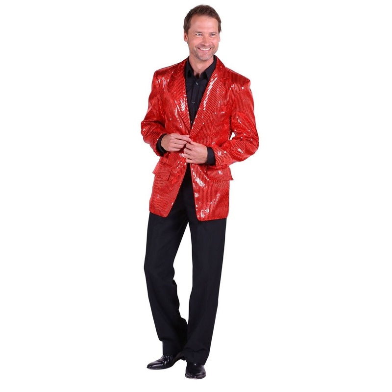 Red sequin jacket for men 46